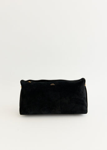 Suede Scoop Clutch