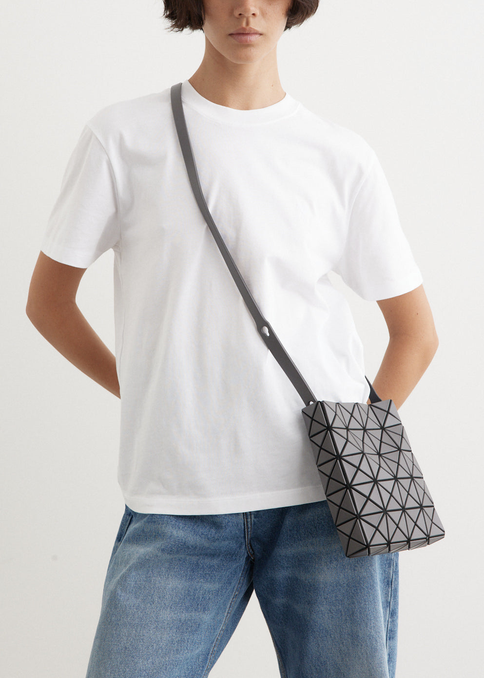 BAOBAO ISSEY MIYAKE CUBOID グレー MATTE CUBOID Shoulder Bag Light