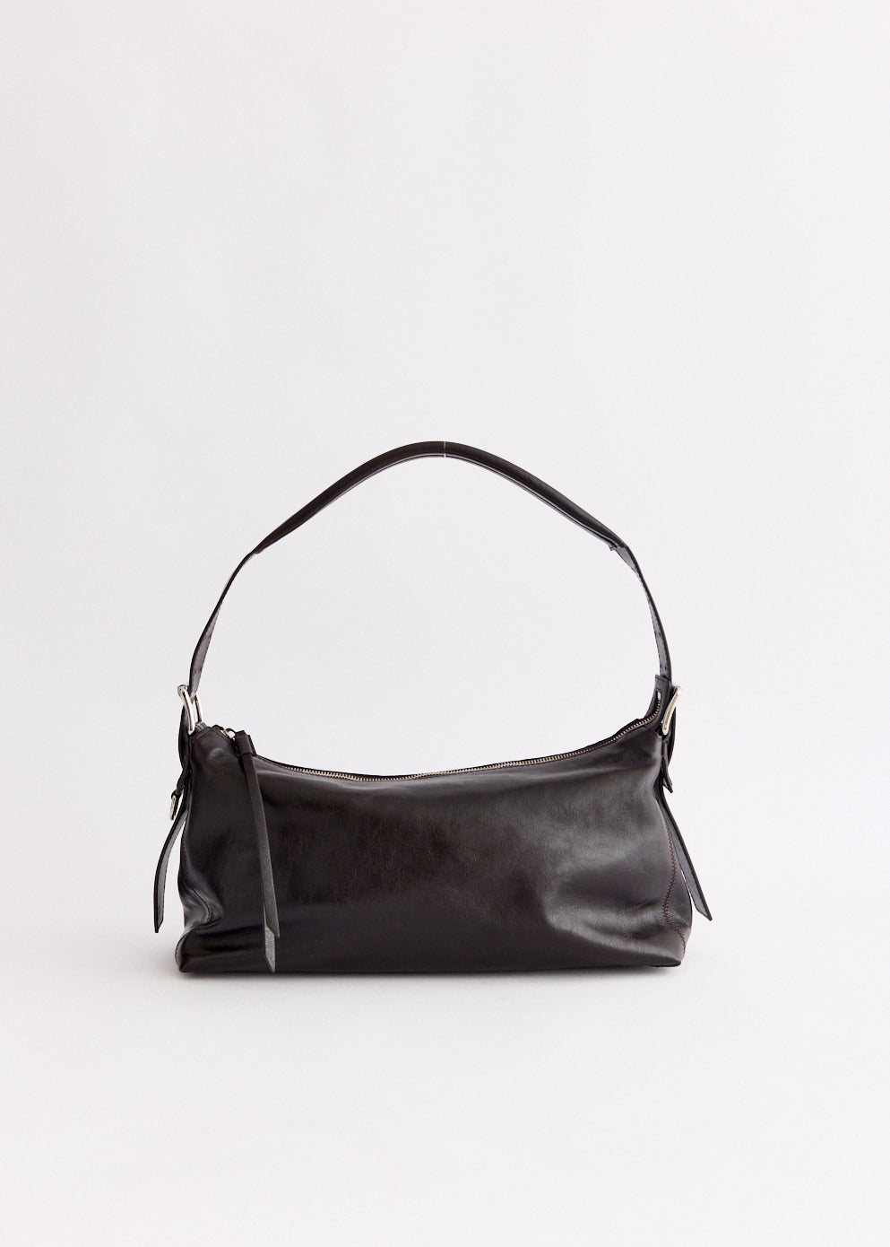 Belted Baguette Bag