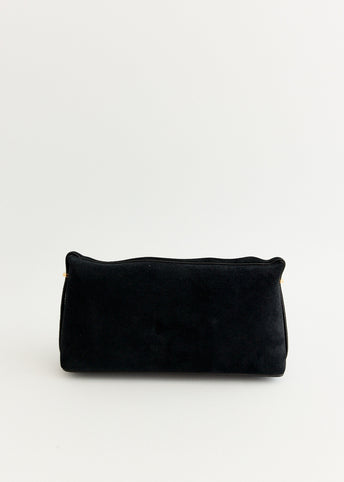 Suede Scoop Clutch