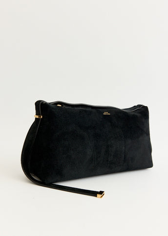Suede Scoop Clutch
