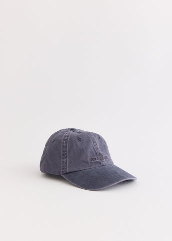 Brushed Cotton Gabardine Tonal Logo Cap