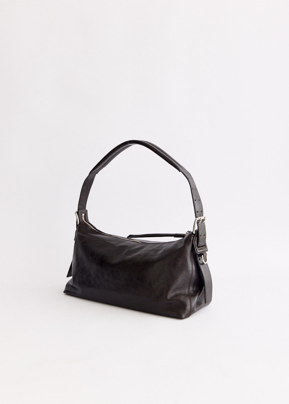 Belted Baguette Bag