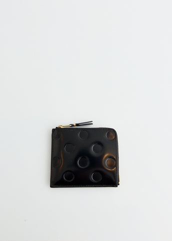 Dots Embossed Leather Wallet