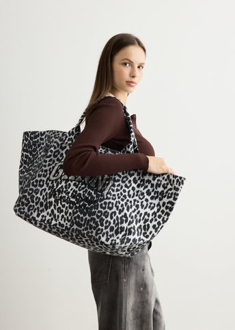 Shopper XXL Printed Sequin Tote
