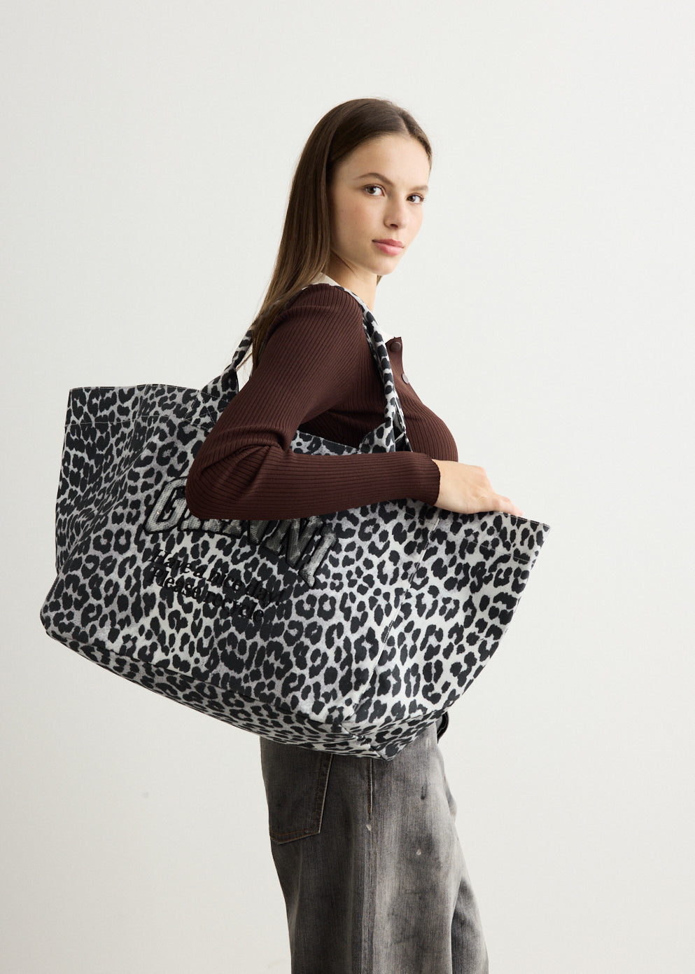 Shopper XXL Printed Sequin Tote