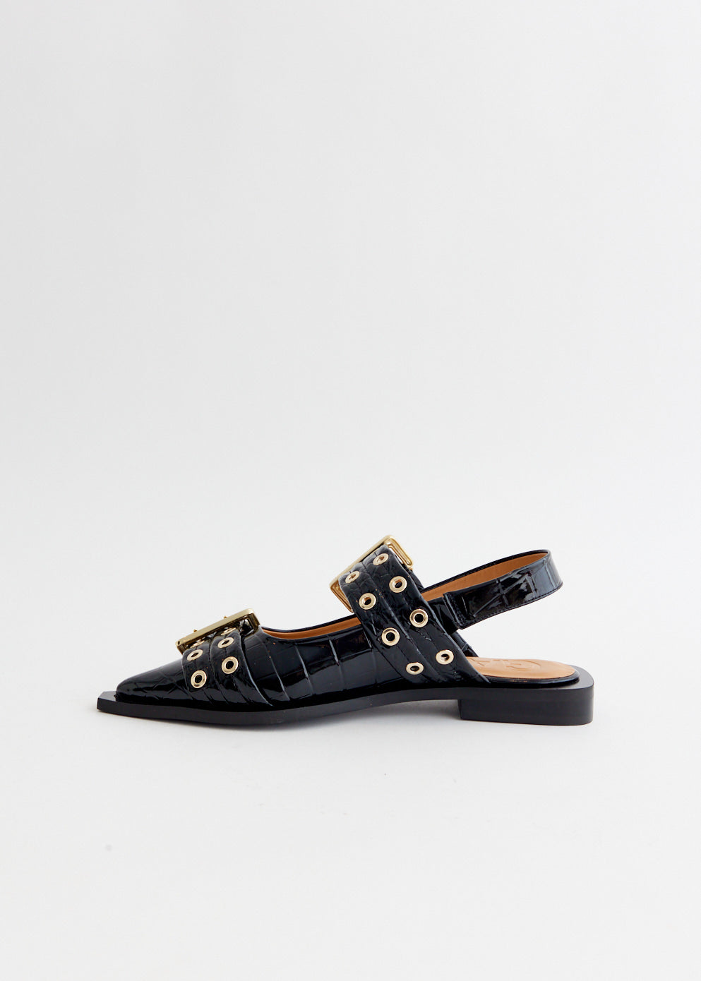 Feminine Buckle Ballerinas