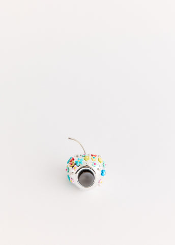 Flower Gemstone Apple Ring