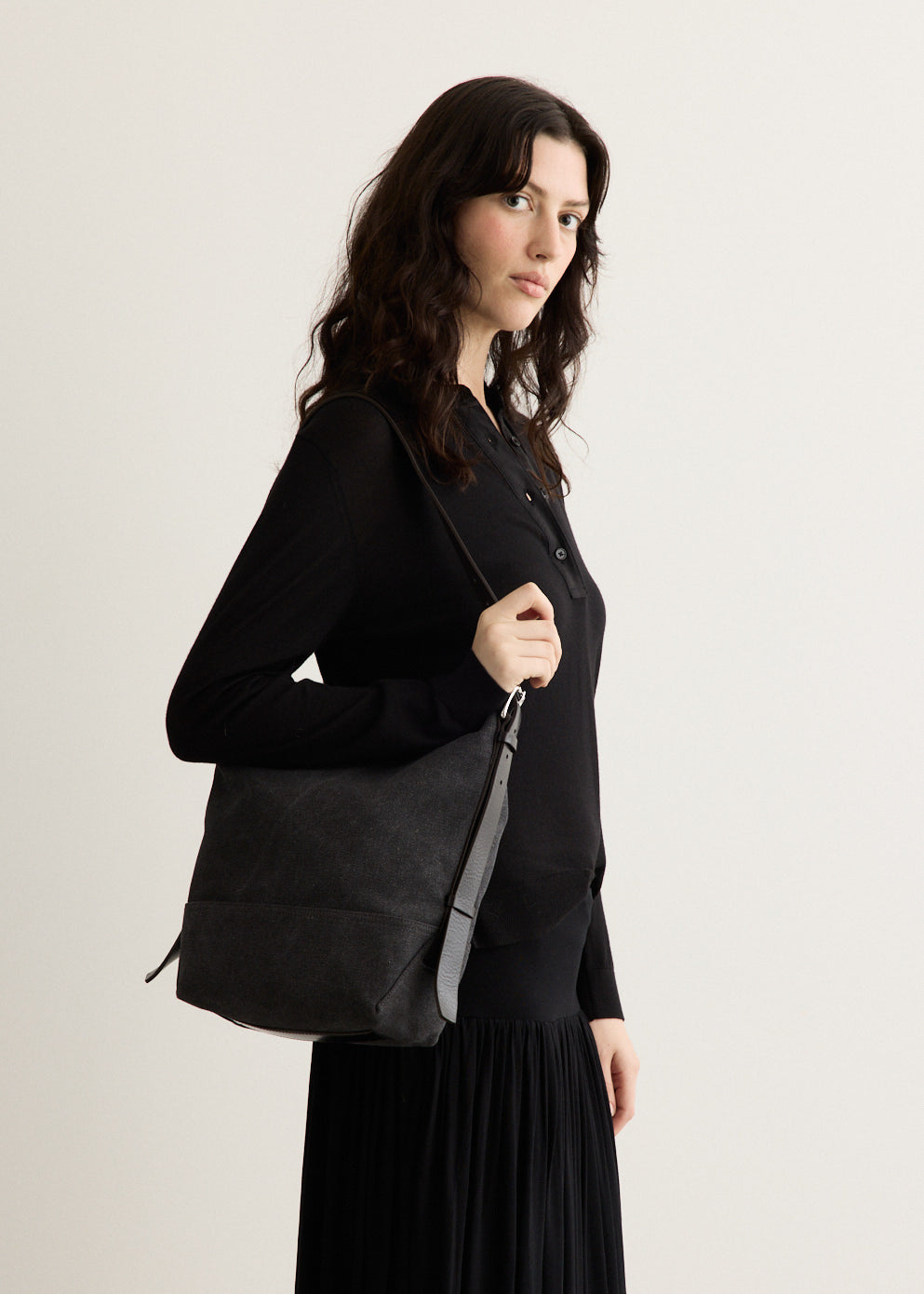 Small Belted Tote Bag