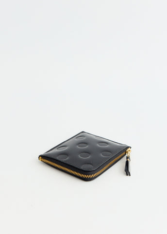 Dots Embossed Leather Wallet