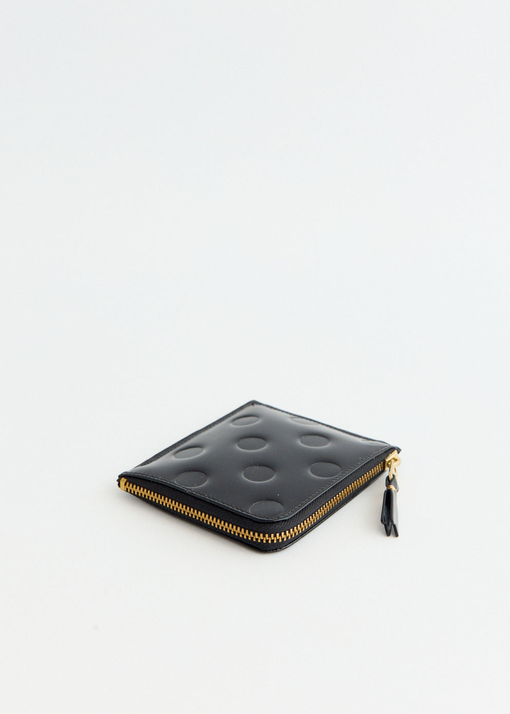 Dots Embossed Leather Wallet