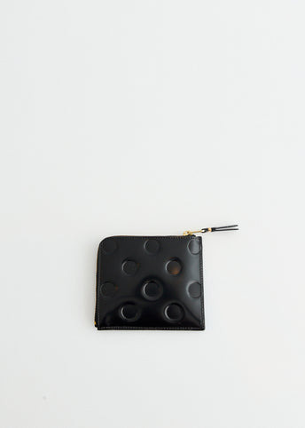 Dots Embossed Leather Wallet