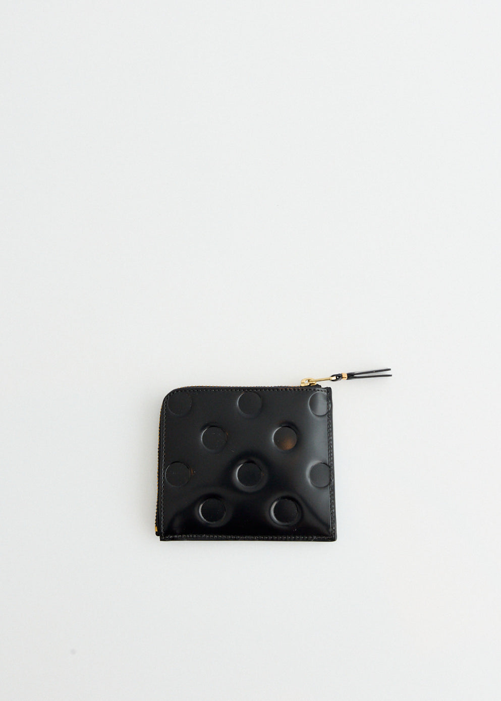 Dots Embossed Leather Wallet