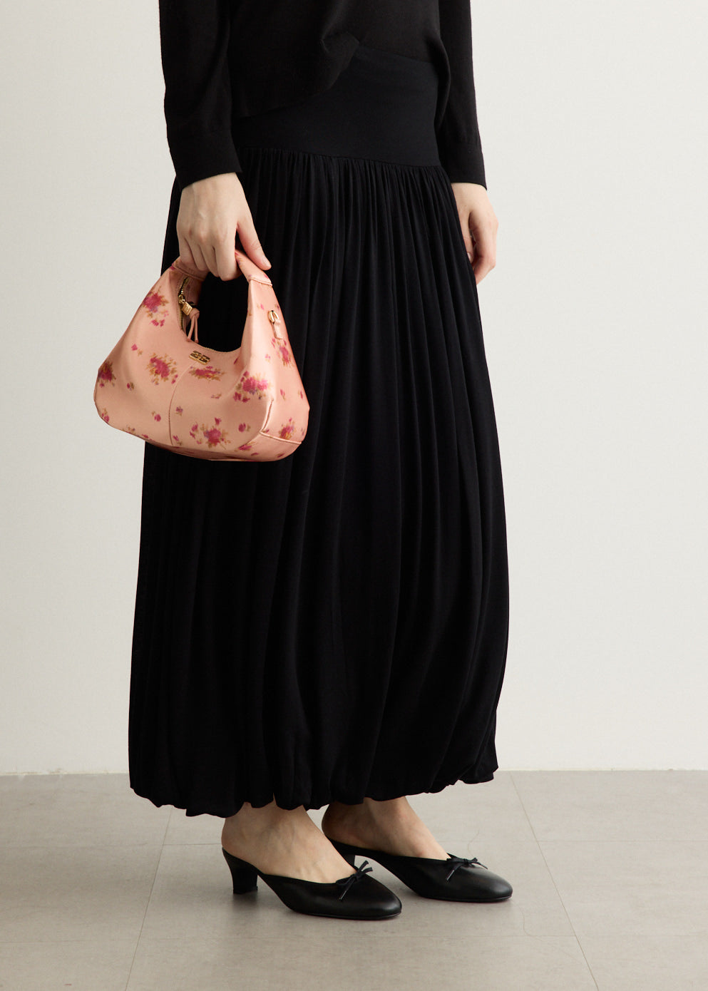 Satin Mini Hobo Bag
