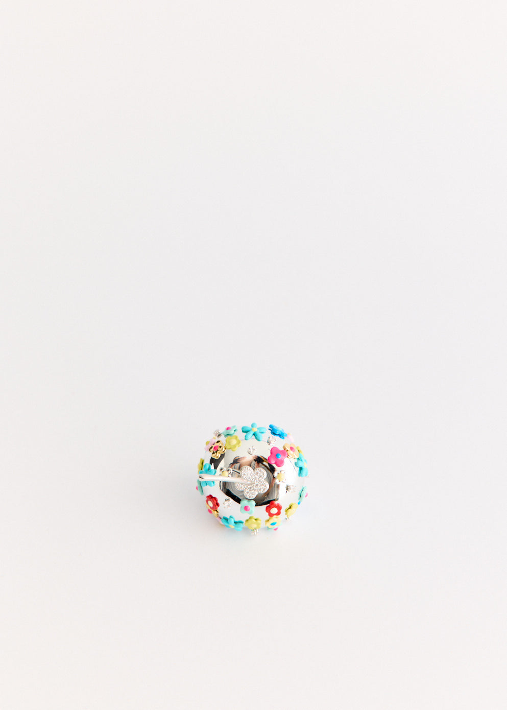 Flower Gemstone Apple Ring