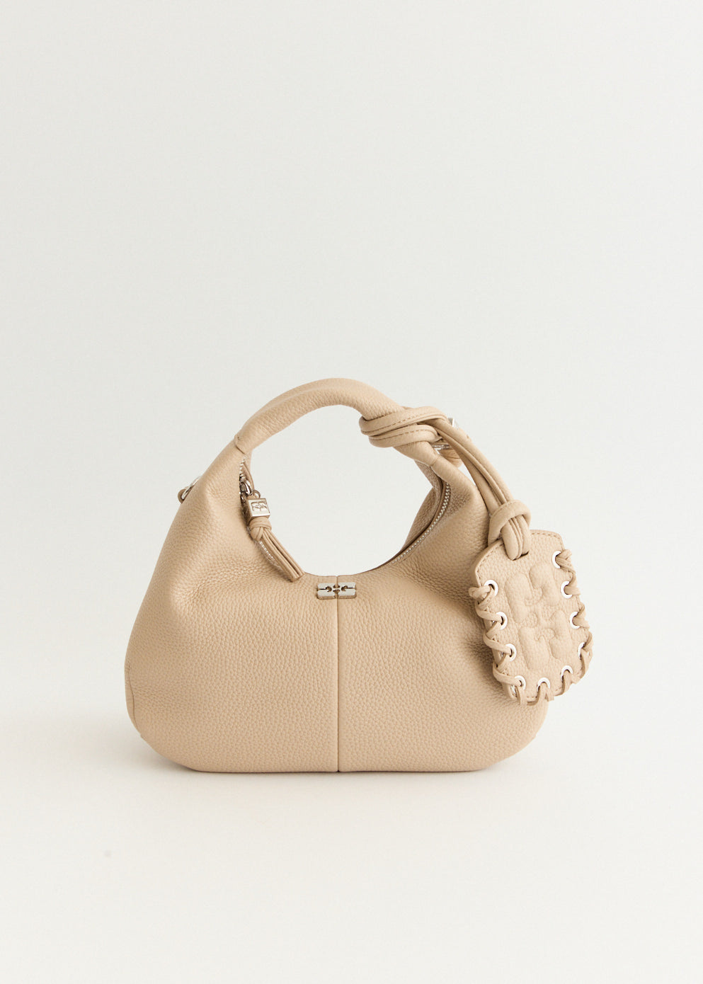 Grained Mini Hobo Bag