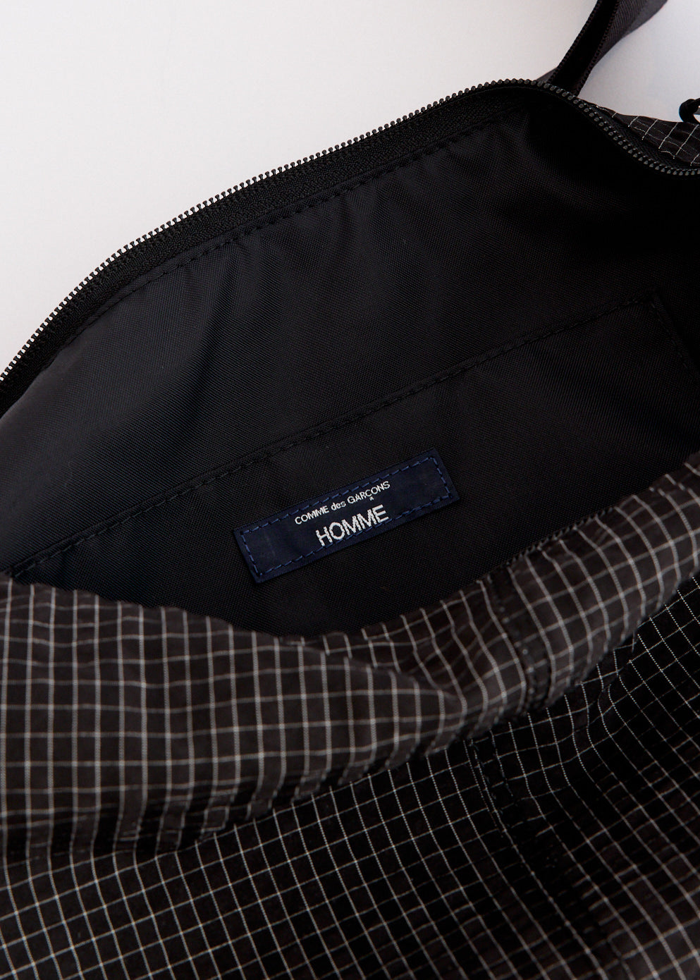 Polyester Grid Check Bag