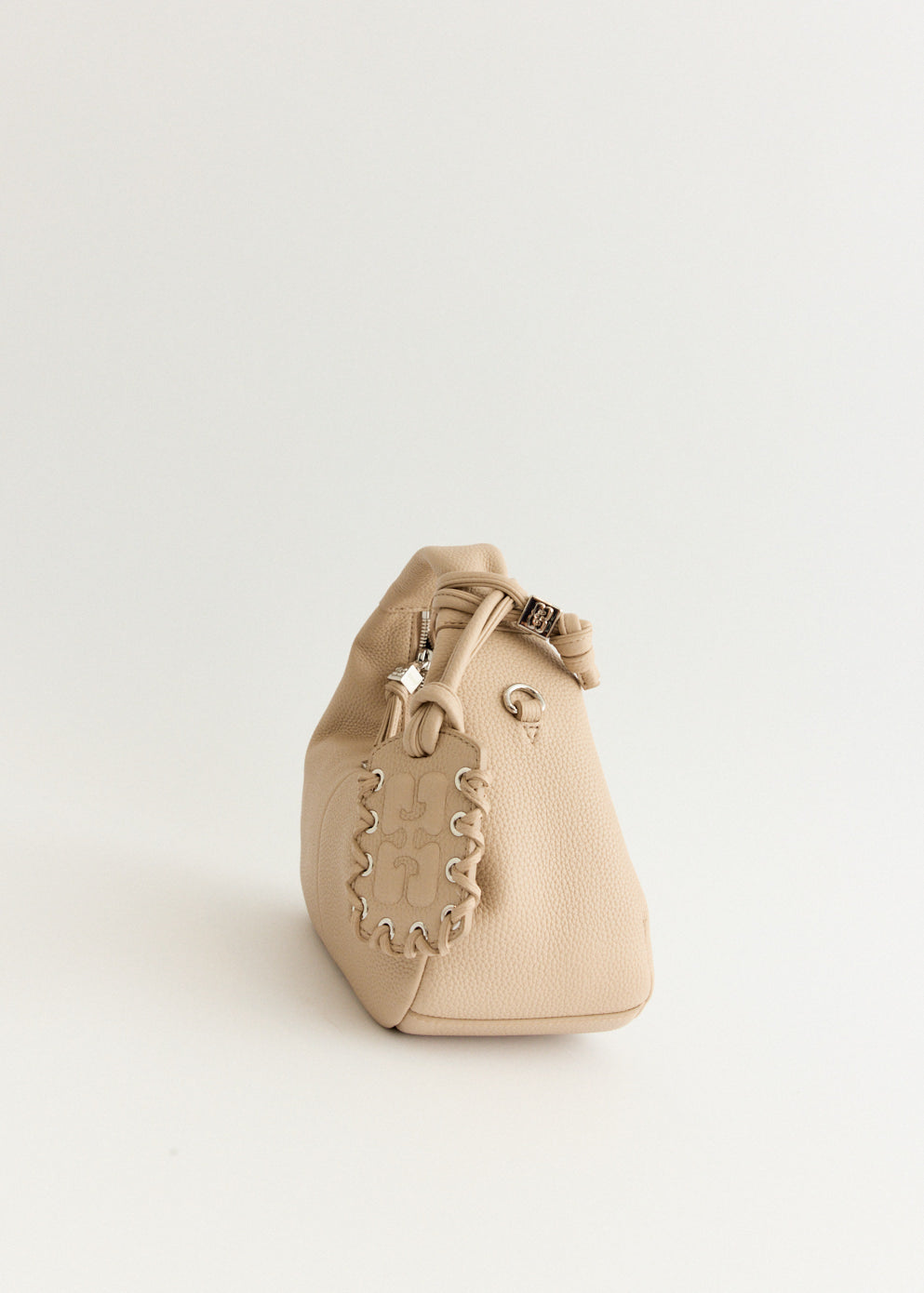 Grained Mini Hobo Bag