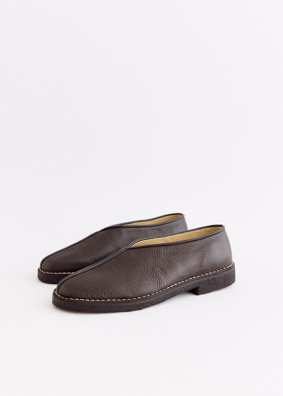 Piped Crepe Slippers