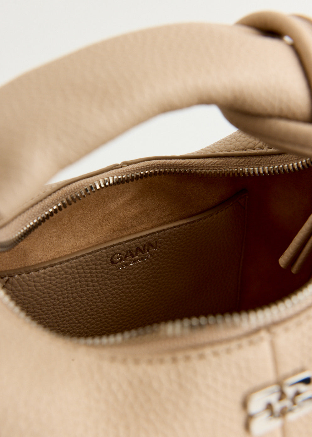 Grained Mini Hobo Bag