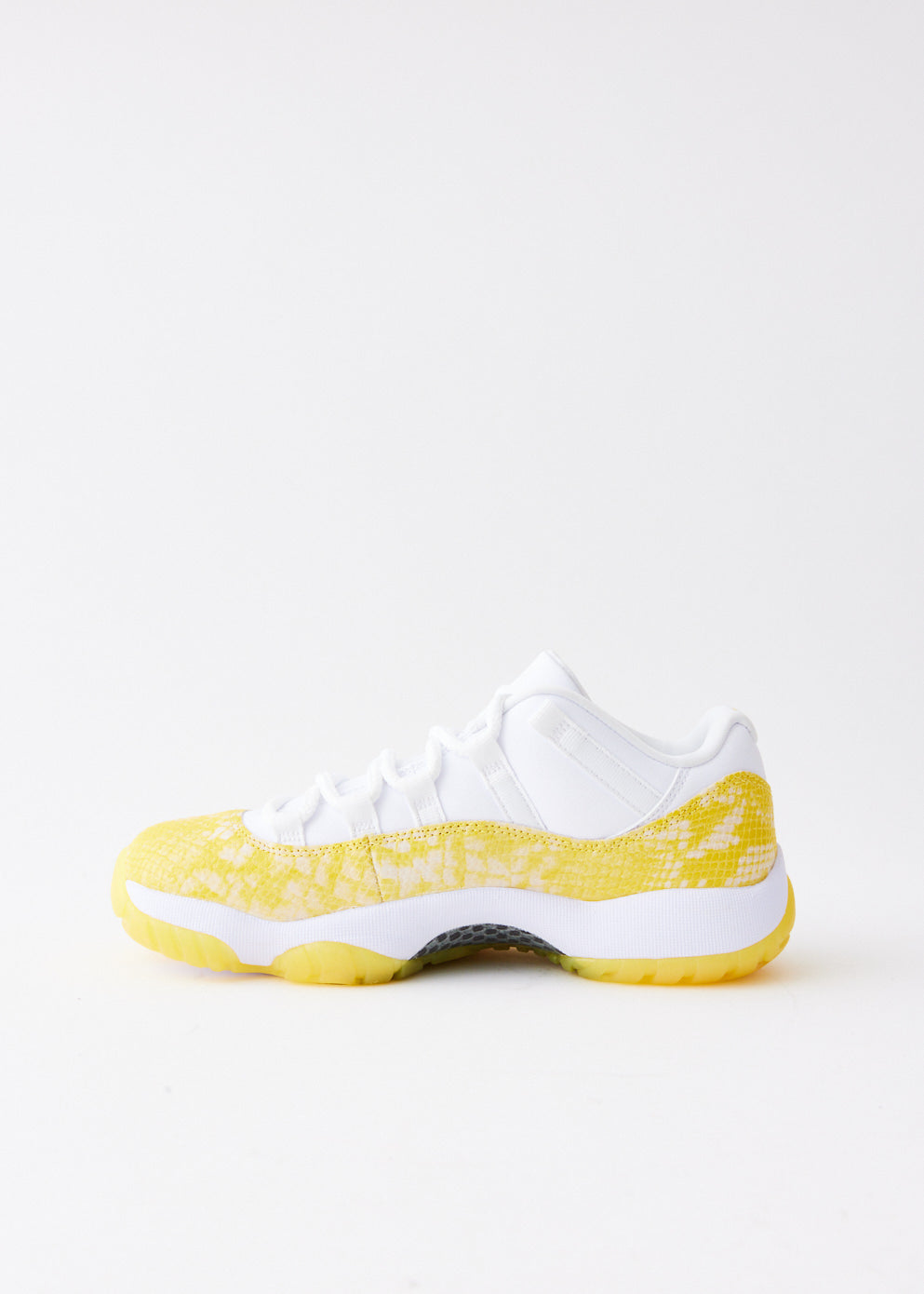 Yellow Air Jordan 11 Low Snakeskin Air Jordan 11 Snake Skin Top