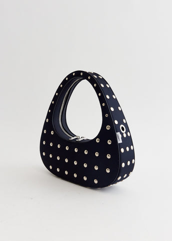 Studded Crossbody Baguette Swipe Bag