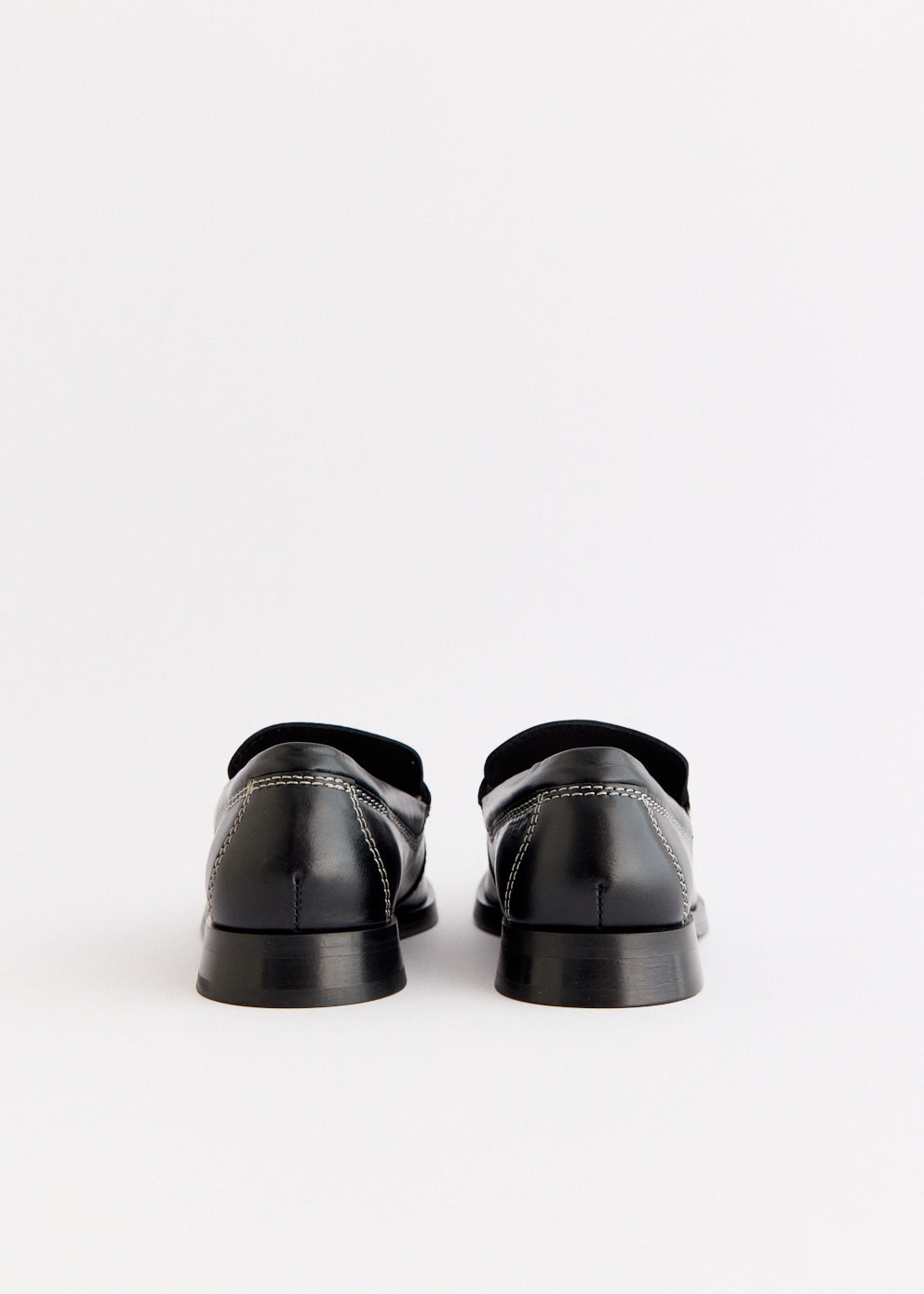 Lucan Black Penny Loafers