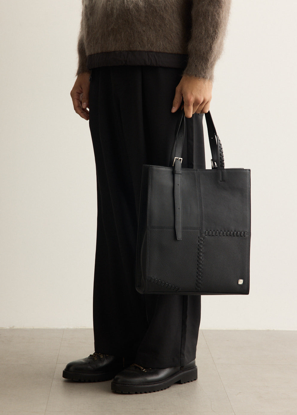 Four Grain Leather Tote Bag