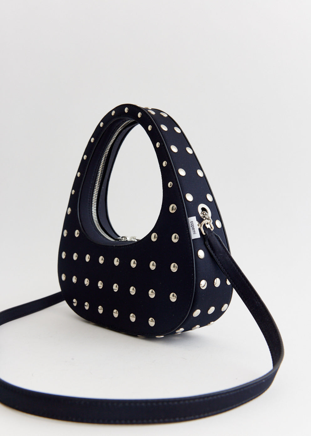 Studded Crossbody Baguette Swipe Bag