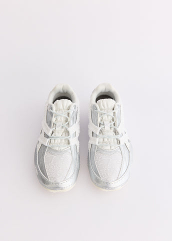 x Empty Behaviour x HYPERSYNC 'White Pure Silver' Sneakers