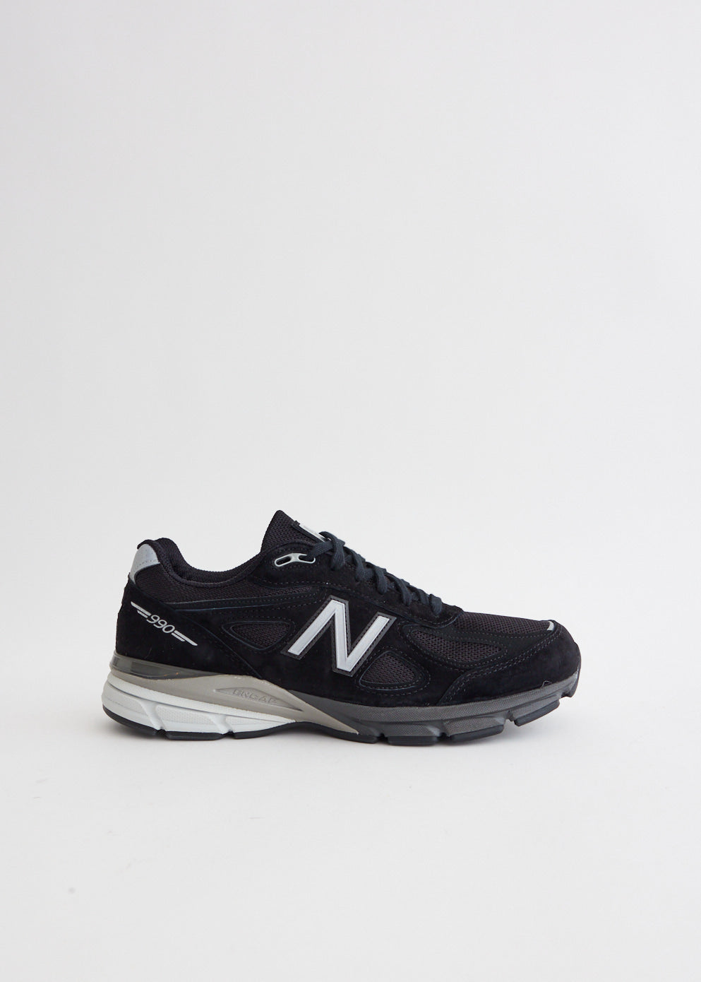 MADE in USA 990v4 'Black Silver' Sneakers