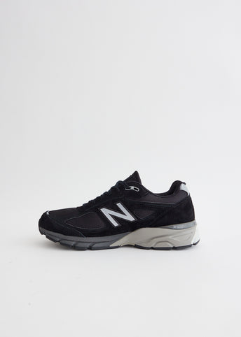 MADE in USA 990v4 'Black Silver' Sneakers