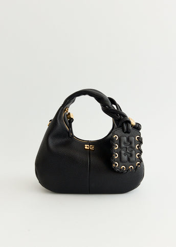 Grained Mini Hobo Bag
