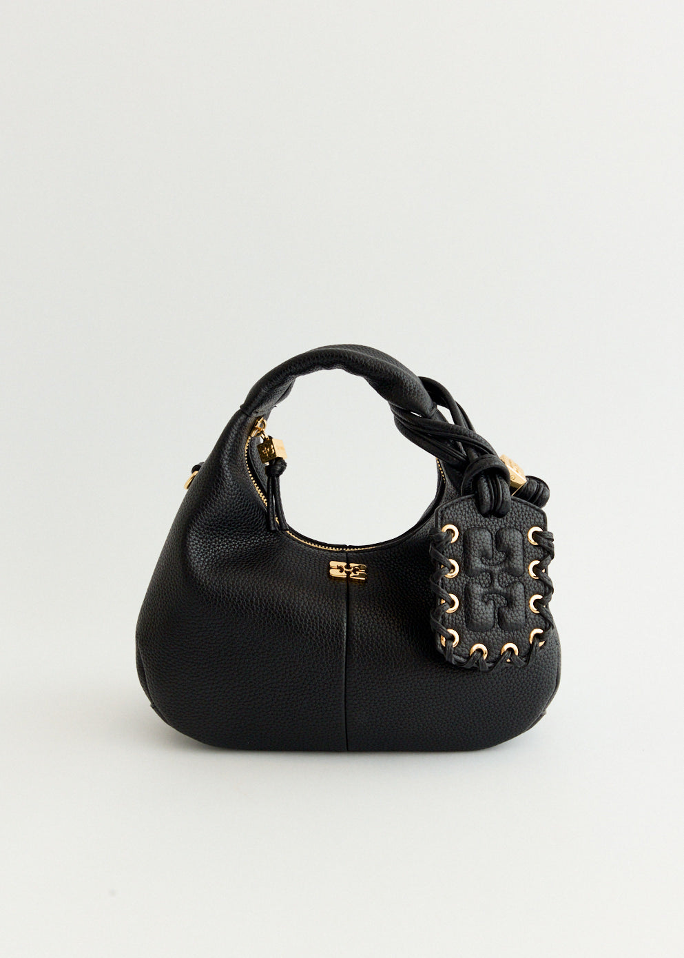 Grained Mini Hobo Bag