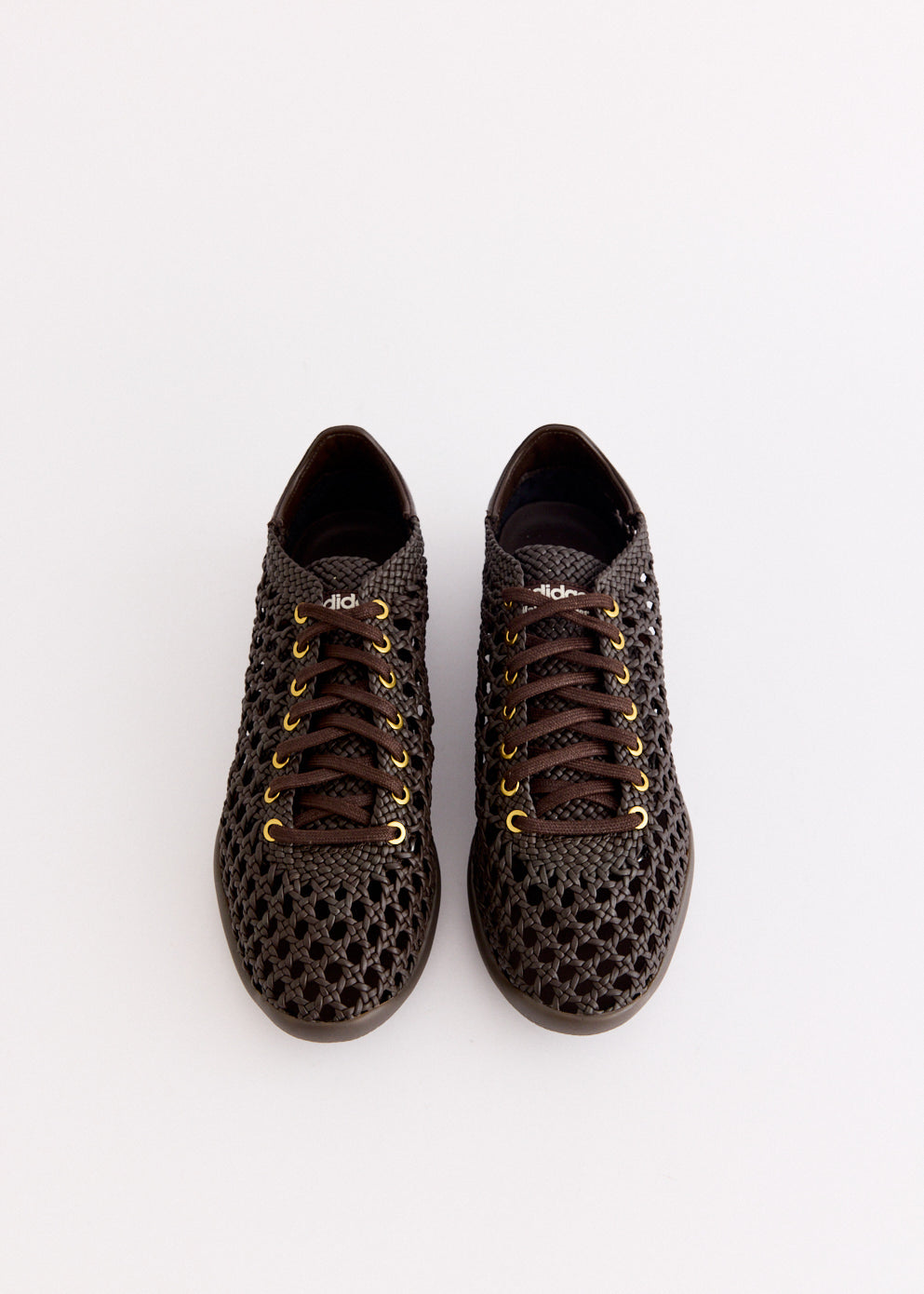 x Wales Bonner Karintha Basketry 'Dark Brown' Sneakers