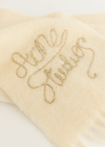 Wool Logo Scarf