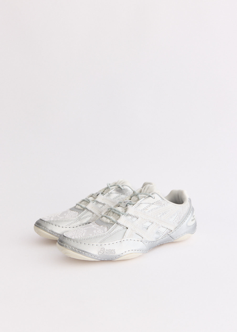 x Empty Behaviour x HYPERSYNC 'White Pure Silver' Sneakers