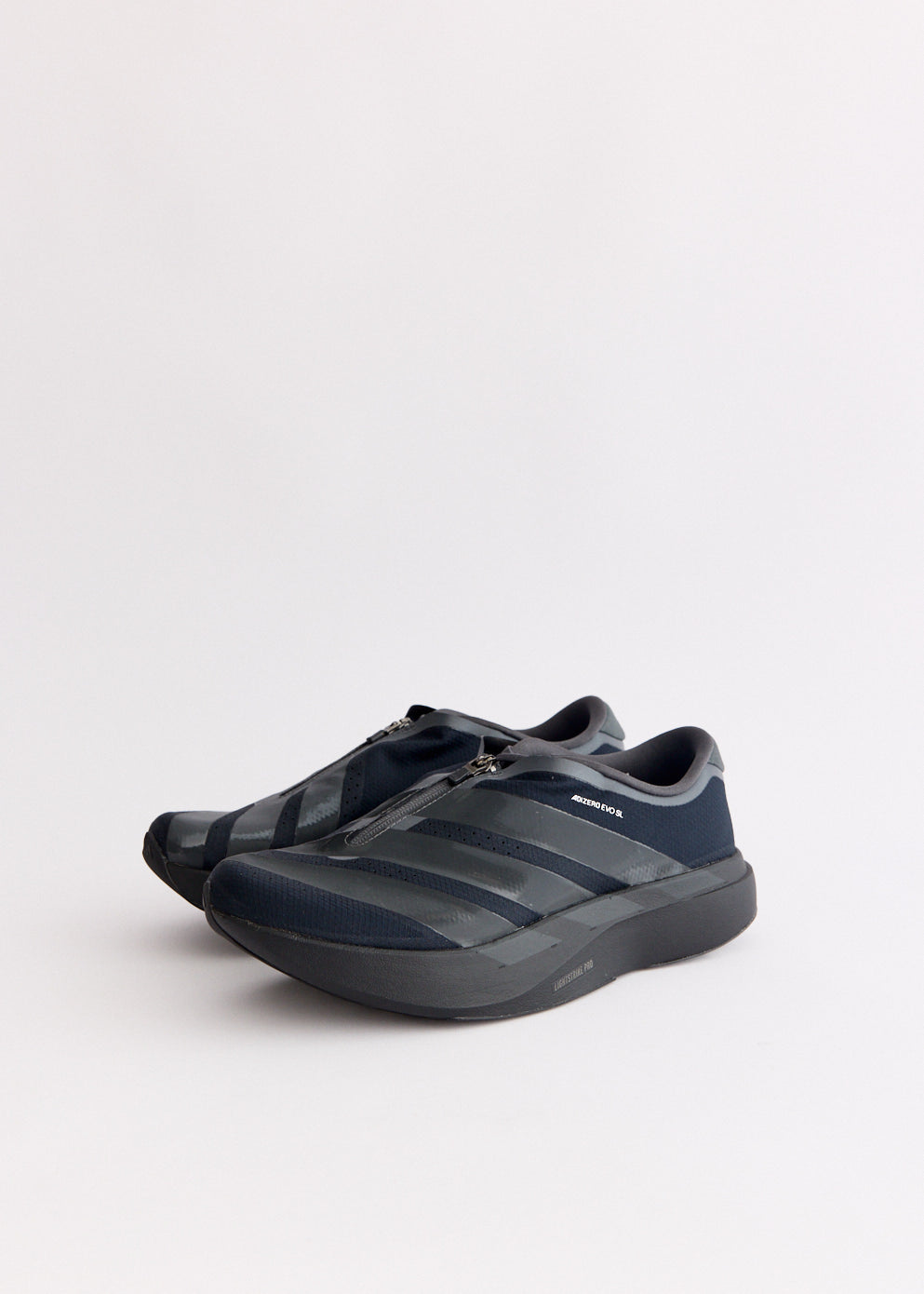 adizero Evo SL 'Black' Zip-up Sneakers