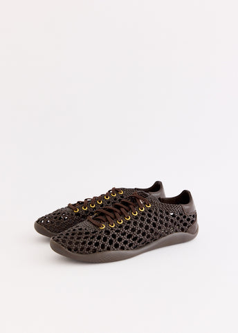 x Wales Bonner Karintha Basketry 'Dark Brown' Sneakers
