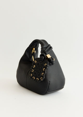 Grained Mini Hobo Bag