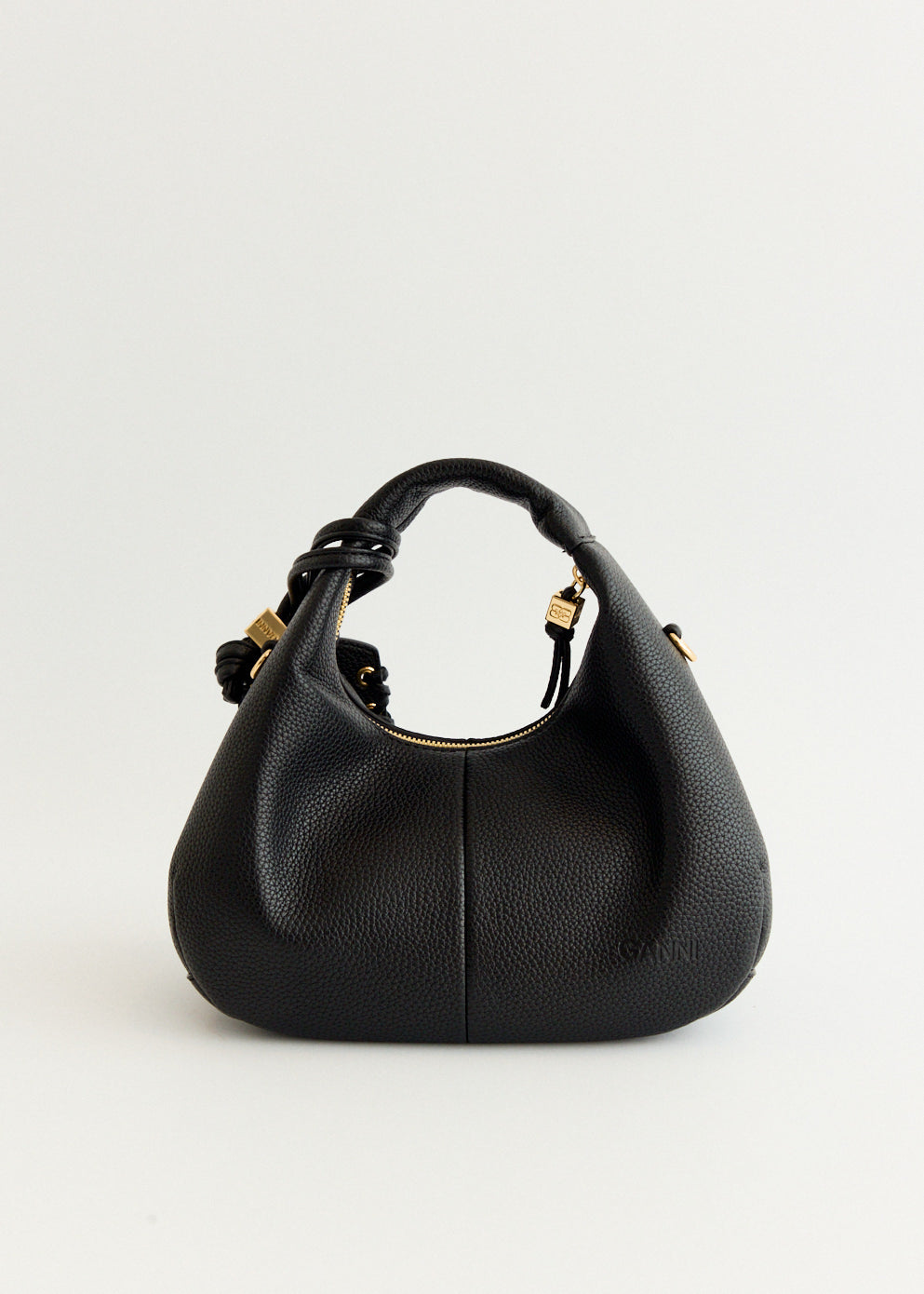 Grained Mini Hobo Bag