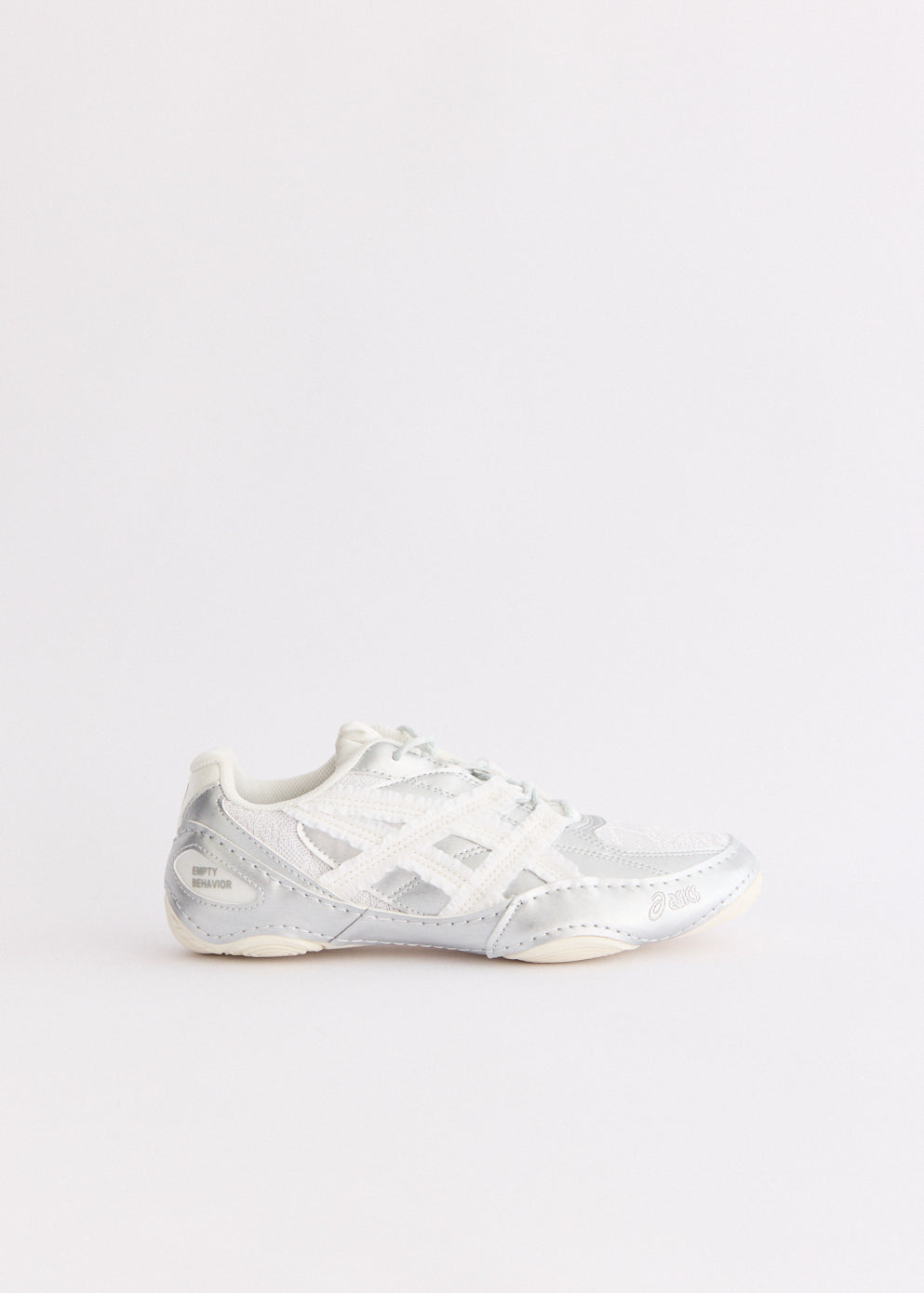 x Empty Behaviour x HYPERSYNC 'White Pure Silver' Sneakers