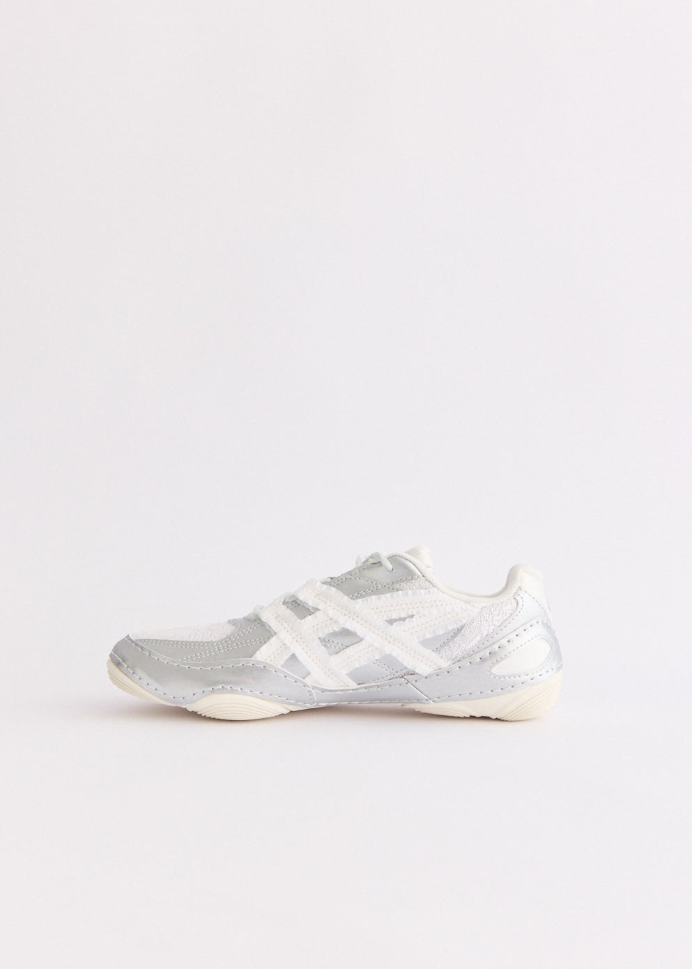 x Empty Behaviour x HYPERSYNC 'White Pure Silver' Sneakers