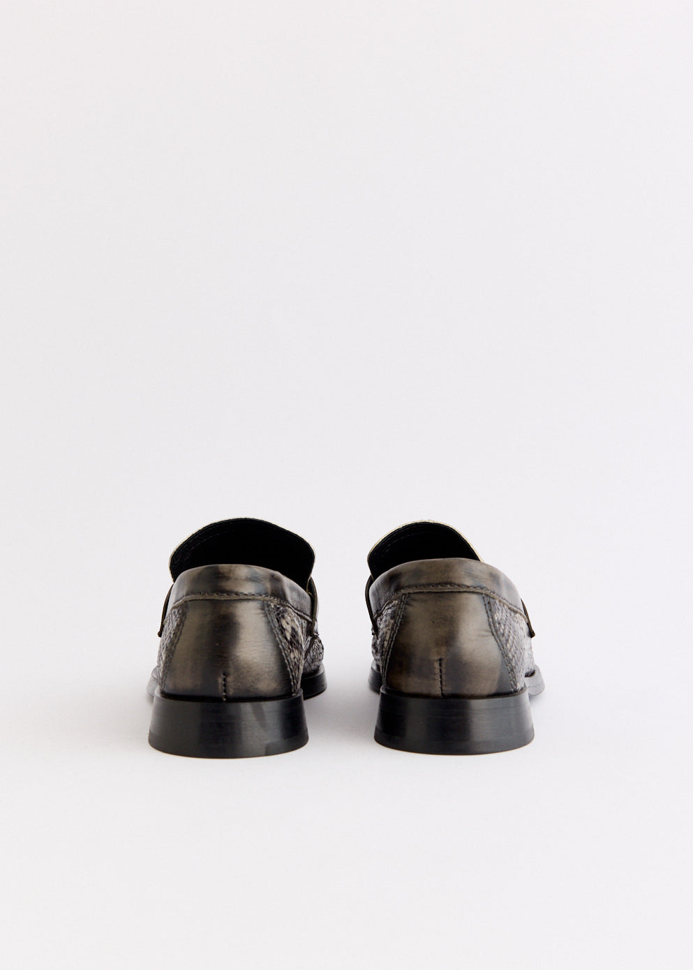 Zita Brown and Grey Moccasin Loafers