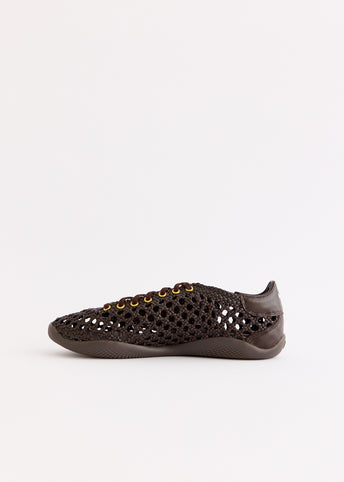 x Wales Bonner Karintha Basketry 'Dark Brown' Sneakers