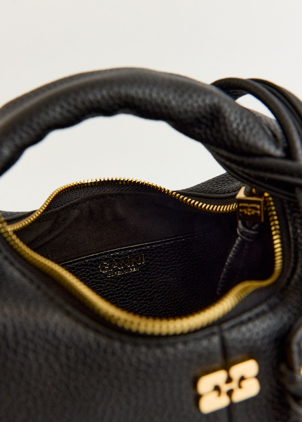 Grained Mini Hobo Bag