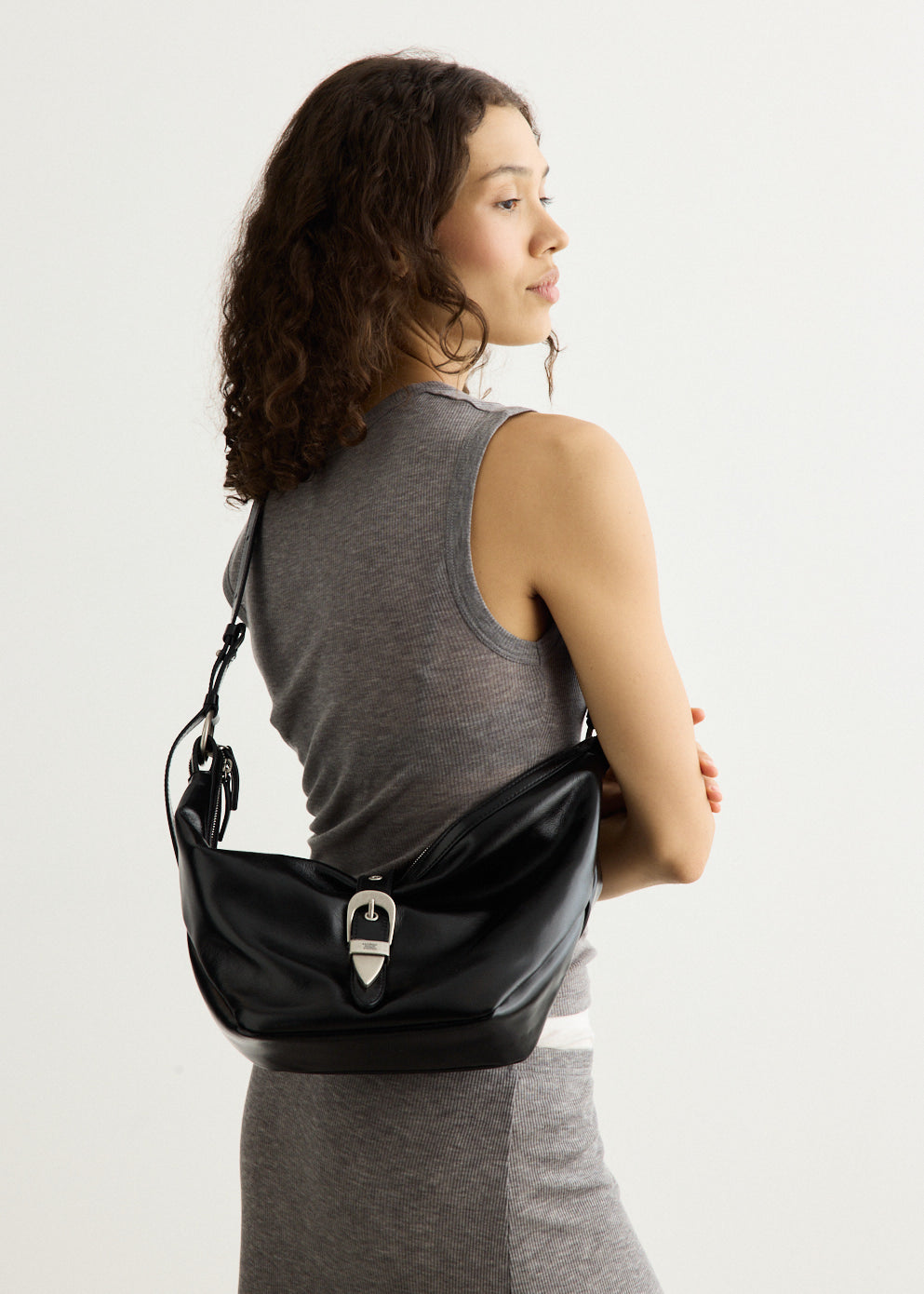 Belted Hobo Medium Bag
