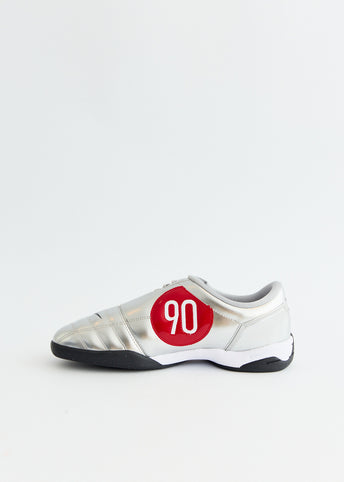 Total 90 'Metallic Silver Black' Sneakers