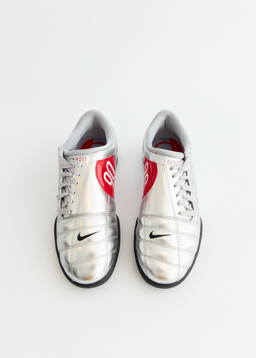 Total 90 'Metallic Silver Black' Sneakers