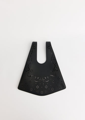 Mini Lasercut Lace Shopper Bag